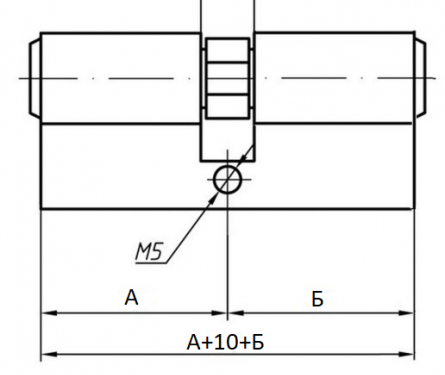 Профильный цилиндр для замка двери
